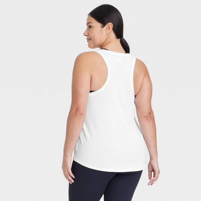 Women's Beyond Ease Racerback Tank Top - All In Motion White L