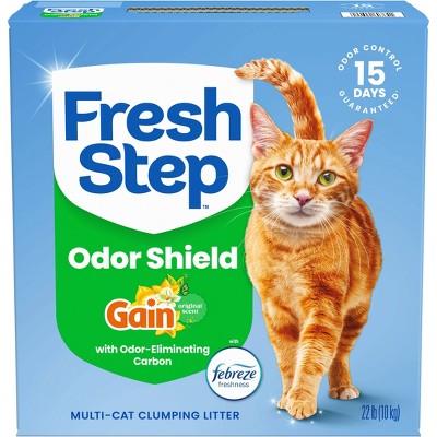 Fresh Step Odor Shield Multi-Cat Clumping Cat Litter - Gain Scented - 22lbs (LOCAL PICKUP ONLY)