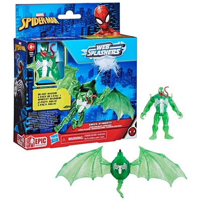 Marvel Spider-Man Epic Hero Web Splashers Green Symbiote Hydro Wing Blast