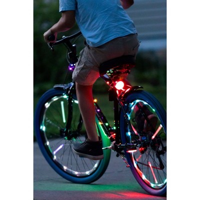 Brightz Ride LED - Flame: Silicone & ABS Bike Light, Handlebar & Seat Post Mount
