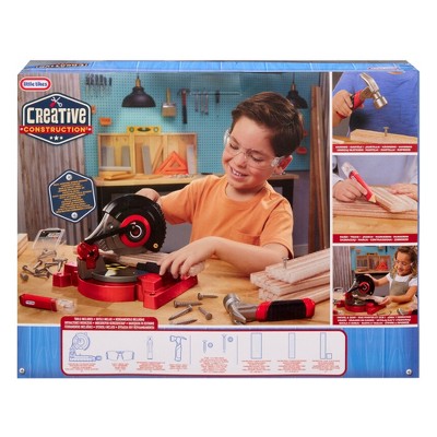 Little Tikes Creative Construction Power Cuts Set with 6 Accessories: Educational Play Tools with Sound Effects