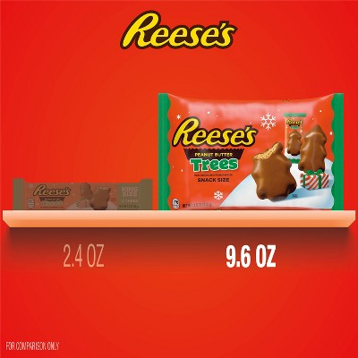 Reese's Peanut Butter Trees Christmas Candy Snack Size - 9.6oz