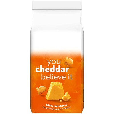 Goldfish Cheddar Cheese Crackers Bag - 6.6oz: No Artificial Preservatives, No High Fructose Corn Syrup, Oven Baked