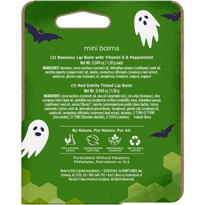 Burt's Bees Beeswax Lip Balm + Tinted Lip Balm - Halloween - 0.049oz/3ct