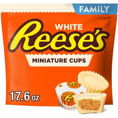 Reese's Miniatures White Creme Peanut Butter Cups Candy Family Bag - 17.6oz (LOCAL PICKUP ONLY)