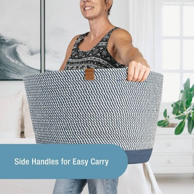 CleverMade XL Rope Basket Navy Noir (LOCAL PICKUP ONLY)