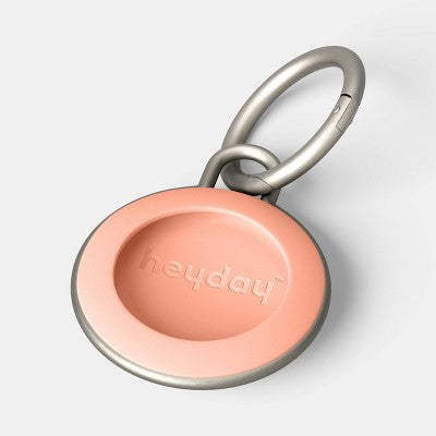 AirTag Silicone Holder - heyday Peach Orange: Carabiner Attachment