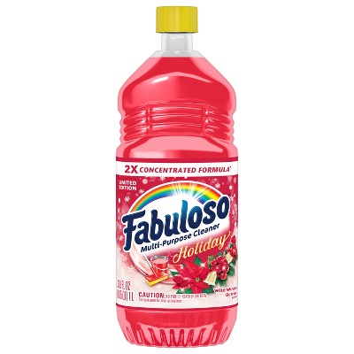 Fabuloso Limited Edition Winter Berry Multi-Purpose Cleaner, 2X Concentrated Formula, Floor Cleaner - 33.8 fl oz Bottle