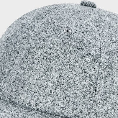 Men's Recycled Polyester 6 Panel Baseball Hat - Goodfellow & Co Heathered Gray