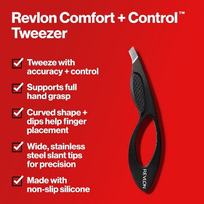 Revlon Comfort + Control Tweezer - Black