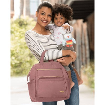 Skip Hop Mainframe Wide Open Diaper Backpack - Dusty Rose