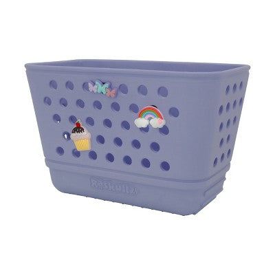 Raskullz Kids' Bike Basket with Charms - Lavendar