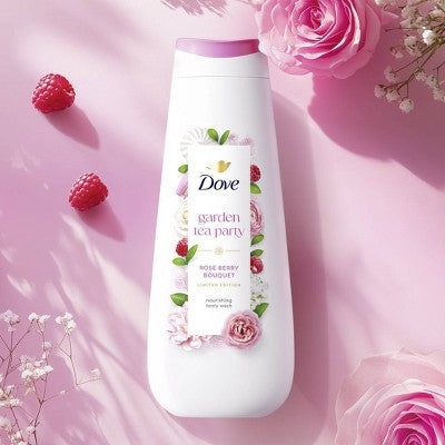 Dove Beauty Garden Tea Party Body Wash - Rose Berry Bouquet - Limited Edition - 20 fl oz