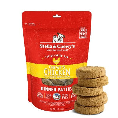 Stella & Chewy's Chicken Flavor Freeze-Dried Patties Dry Dog Food - 5.5oz