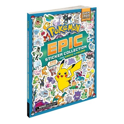 Pokemon Epic Sticker Collection 3rd Edition: From Kanto to Paldea - (Pokemon Epic Sticker Collection) by Pikachu Press (Paperback)