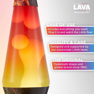 LAVA 14.5" Volcano Novelty Table Lamp: ColormaxTM Globe, No Assembly, Electric, for Age 14 Years and Up