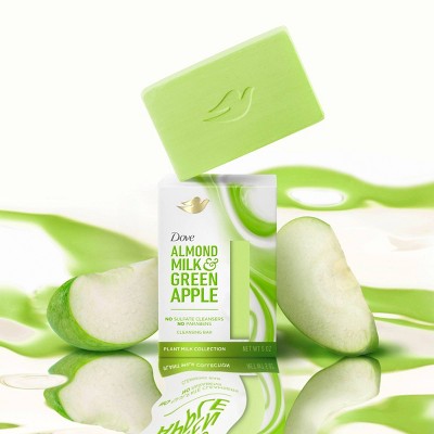 Dove Beauty Plant Milk Cleansing Bar Soap - Almond Milk & Green Apple - 5oz
