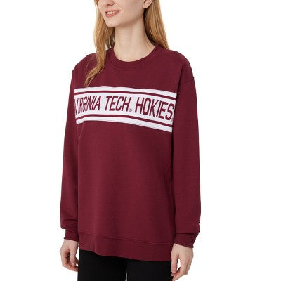 NCAA Virginia Tech Hokies Womens Crew Neck Varsity Top - XL