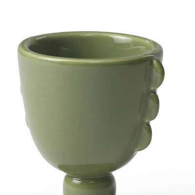 Ceramic Egg Cups Green - Bullseye's Playground