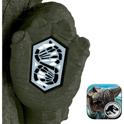 Jurassic World Reimagined Real Feel Triceratops Roaring Dinosaur Figure, 90s Inspired Toy