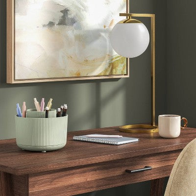 Ribbed Green Spinning Pencil/Pen Divider - Threshold