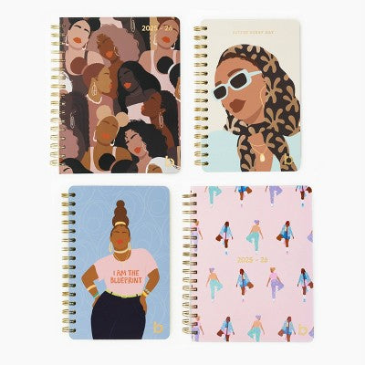 Be Rooted Be Rooted 7"x9" Academic Planner 2025 - 26 All Over Print Purple