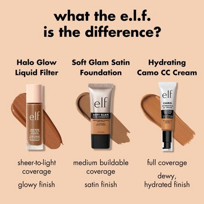 e.l.f. Soft Glam Satin Foundation - 13 Fair Neutral - 1 fl oz