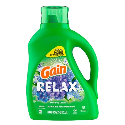 Gain Relax Dewdrop Dream Liquid Laundry Detergent 61 Loads - 88 fl oz