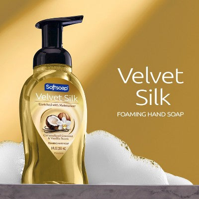 Softsoap Velvet Silk Caramelized Coconut & Vanilla Foaming Hand Soap - 9 fl oz