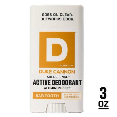 Duke Cannon Supply Co. Air Defense Active Aluminum-Free Deodorant Stick for Men - Sawtooth - 3oz