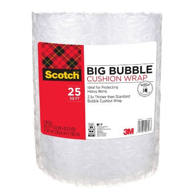 Scotch Big Bubble Cushion Wrap 12" x 25'