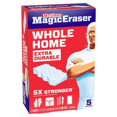 Mr. Clean Unscented Magic Eraser Whole Home Extra Durable Multi-Purpose Cleaner - 5ct