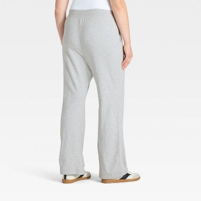 Women's Modal French Terry Flare Sweatpants - Heathered Gray XL