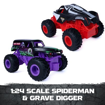 Monster Jam Racing Rivals, Official Grave Digger Vs. The Amazing Spiderman RC