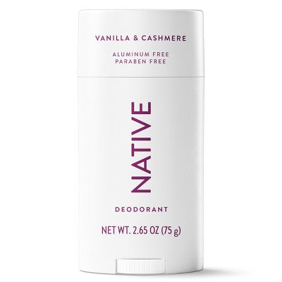 Native Vanilla & Cashmere Deodorant - 2.65oz: Aluminum-Free, Paraben-Free, Vegan