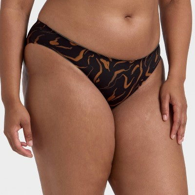 Women's Luxury Collection Bikini Underwear - Auden Black Wave M
