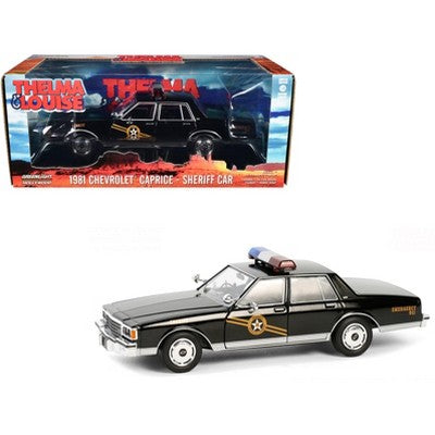 1981 Chevrolet Caprice "Navajo County, AZ Sheriff" Black "Thelma & Louise" (1991) Movie 1/24 Die Cast Model Car by Greenlight