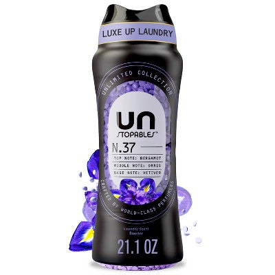 Downy Unstopables Unlimited Scent Booster Beads Laundry Additives - Bergamot Orris Vetier - 21.1oz: Bleach-Free, High Efficiency Plastic Bottle
