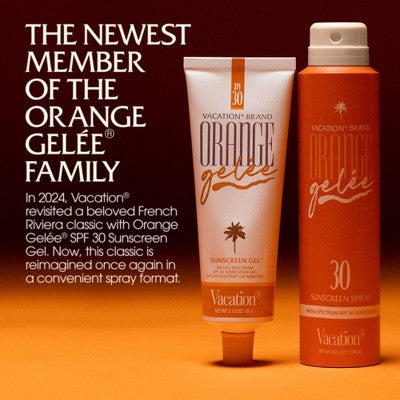 Vacation Sunscreen Orange Gelee Spray Oil - SPF 30 - 5 fl oz: Whole Body Application, Scented, Octocrylene