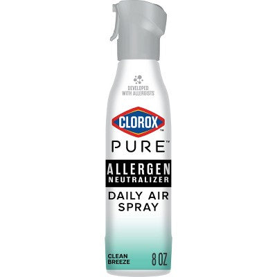 Clorox PURE Allergen Neutralizer Daily Air Spray Air Fresheners Clean Breeze - 8oz