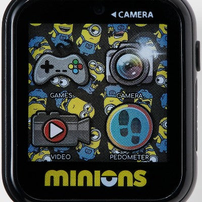 Boys' Despicable Me Minions Interactive Smartwatch - Blue/Yellow/Black: Digital Display, Resin Band