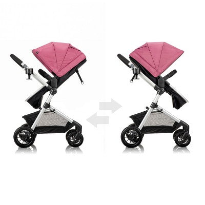 Evenflo Pivot Modular Travel System with LiteMax Infant Car Seat with Anti-Rebound Bar - Dusty Rose (LOCAL PICKUP ONLY)