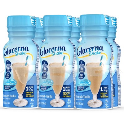 Glucerna Snack Nutrition Shake Homemade Vanilla Ready-to-Drink - 6pk