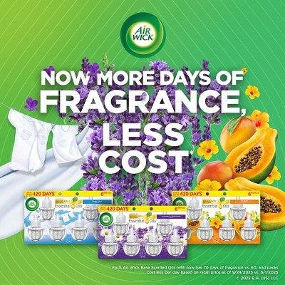 Air Wick Plug-in Scented Oil Air Freshener Refills - Lavender - 6pk