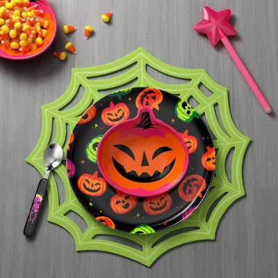 9fl oz Halloween Melamine Pumpkin Figural Snack Bowl - Hyde and EEK! Boutique