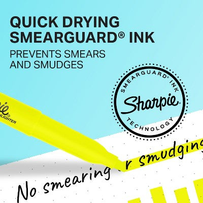 Highlighter 4 ct Yellow Sharpie