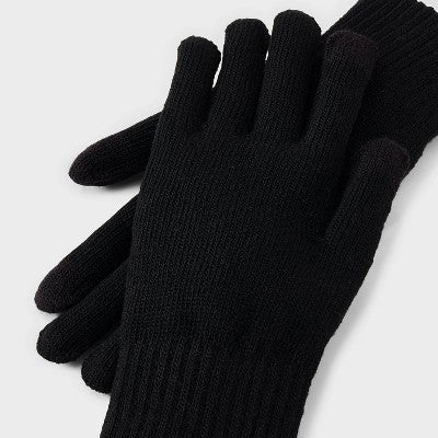 Men's Classic Knit Touch Gloves - Goodfellow & Co Black