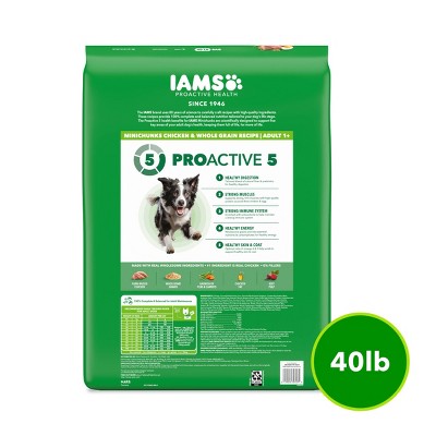 IAMS Proactive Health Chicken and Whole Grain Flavor Minichunks Dry Dog Food - 40lbs (LOCAL PICKUP ONLY)