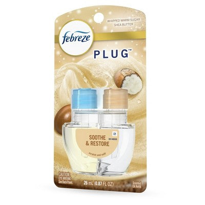 Febreze Plug In Air Freshener Soothe & Restore Scent, 1 Refills