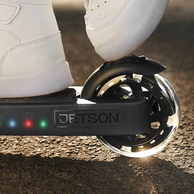 Jetson Jupiter 2.0 Kids' Kick Scooter with LED Lights - Black: Aluminum Frame, Adjustable Handlebar (LOCAL PICKUP ONLY)